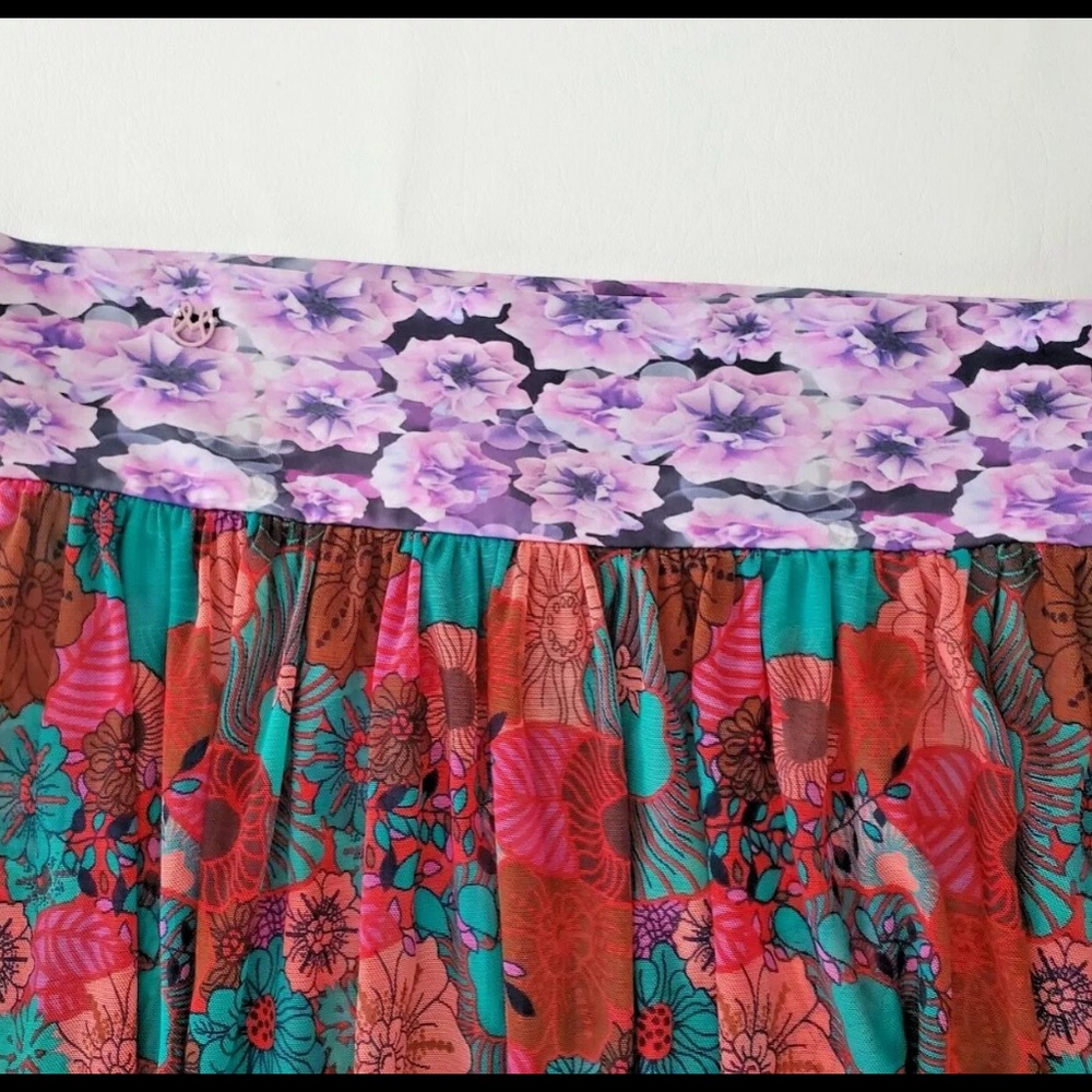 Maaji maxi skirt cover up in cherry red glory Medium - Picture 13 of 15